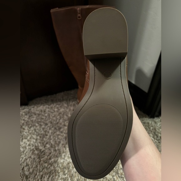 TARGET Camel Color Heeled Wide Calf Knee High Boots Size 8 NWOT - Picture 6 of 7